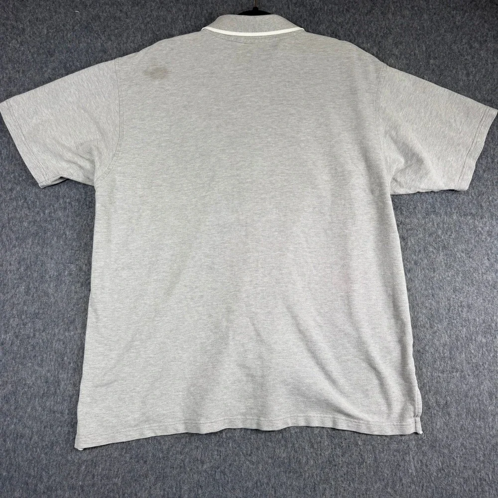 Adidas Polo Shirt Men XL Gray San Francisco 49ers Colorblock Short Sleeve NFL